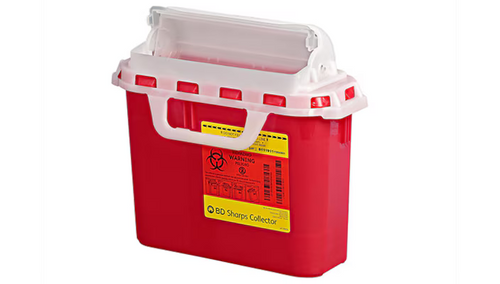 BD® Patient Room Sharps Container, 5.4 qt