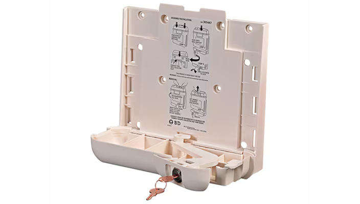 BD® Sharps Container Locking Wall Bracket, 5.4 q