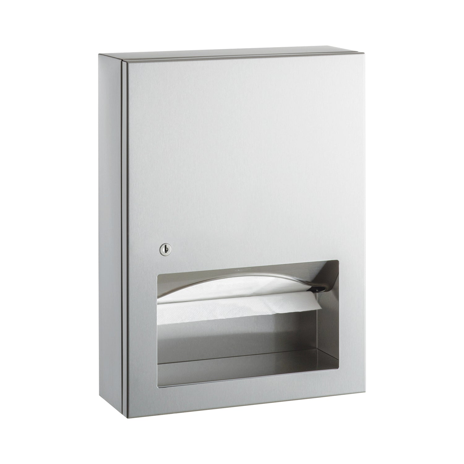 Surface-Mounted Paper Towel Dispenser, 400 Multifold Towels